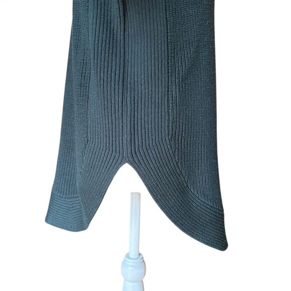 Athleta Ravine Tunic Sweater Wool Blend Long Sleeve Womens Small Dark Green - Picture 8 of 12